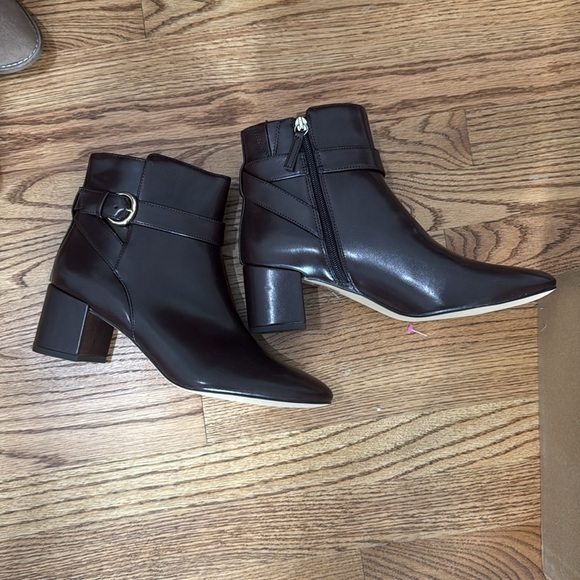 NWT J. Crew Brown Ankle Boots SIZE 10 - Picture 3 of 4